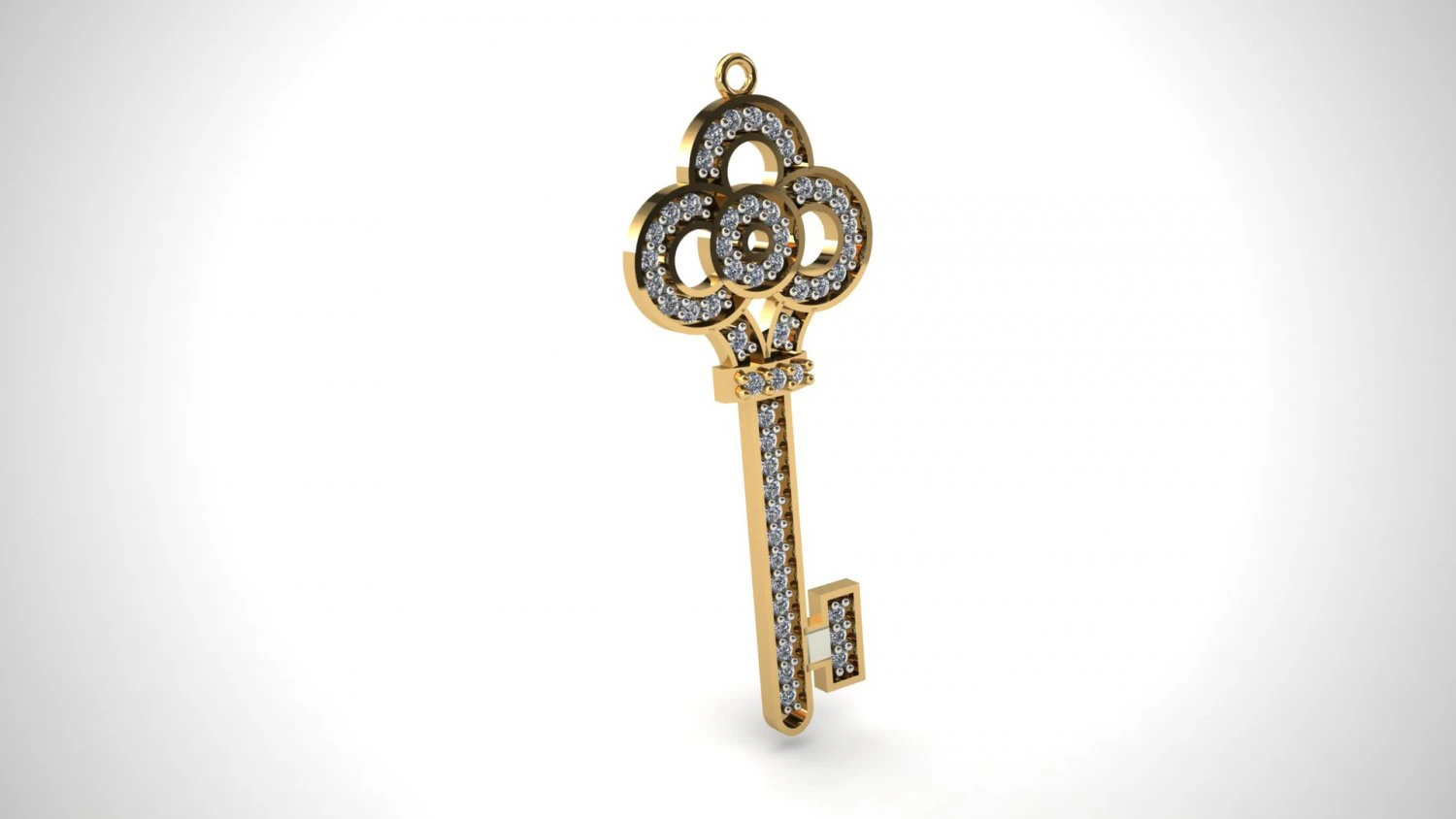 Key pendant 3D Print Model .c4d .max .obj .3ds .fbx .stl .blend