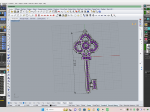Key pendant Modelo de Impressão 3D