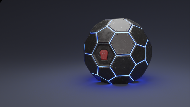 Electromagnetic grenade 3Dモデル .c4d .max .obj .3ds .fbx .stl .blend 