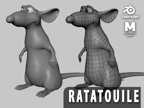 Maus - Ratatouille 3D Modell