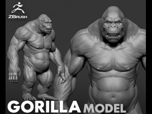 Gorilla Modelo 3D