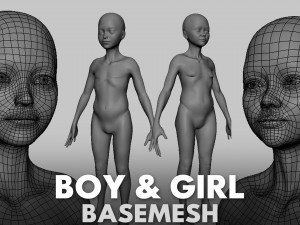 13 BaseMesh Collection 3D Model