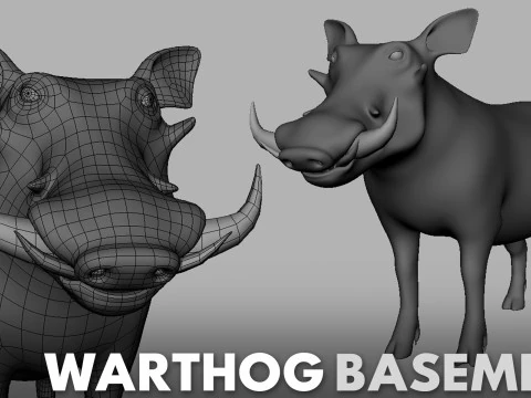 16 Wild Animals BaseMesh 3D Model