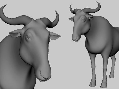 16 Wild Animals BaseMesh 3D Модель