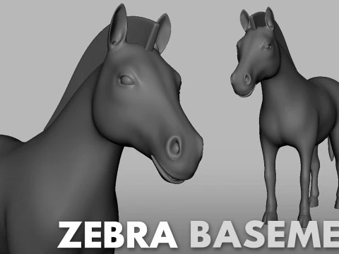 16 Wild Animals BaseMesh 3D Model