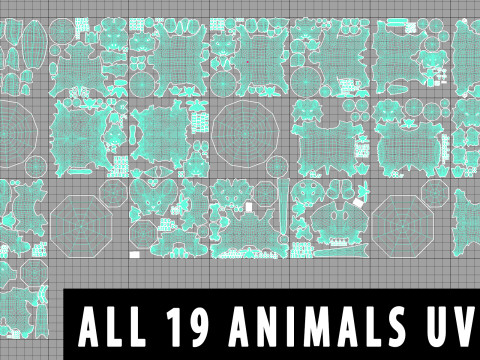 19 Domestic Animal 3D 模型