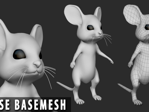 Baby Animals Domestic - Topology UV Map 3D 模型