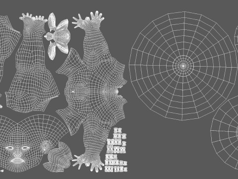 Male Basemesh- Topology UV Map 3D 모델