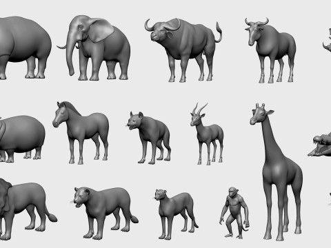 Ultimate Basemesh Collection - - Topology UV Map 3D Model