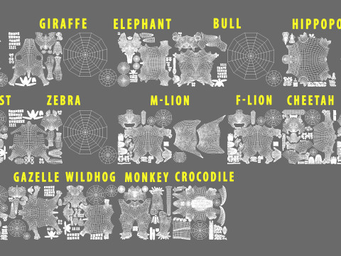 Ultimate Basemesh Collection - - Topology UV Map 3D Model