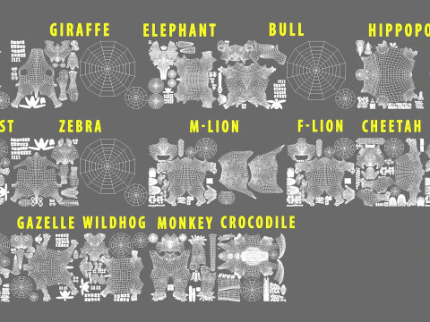Ultimate Basemesh Collection - - Topology UV Map 3D Model