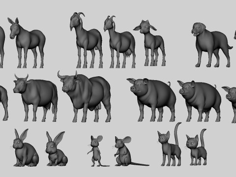 Ultimate Basemesh Collection - - Topology UV Map 3D Model
