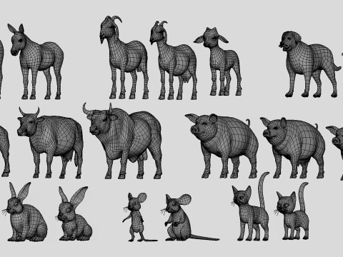 Ultimate Basemesh Collection - - Topology UV Map 3D Model