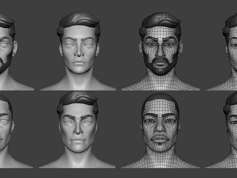 Ultimate Basemesh Collection - - Topology UV Map 3D Model