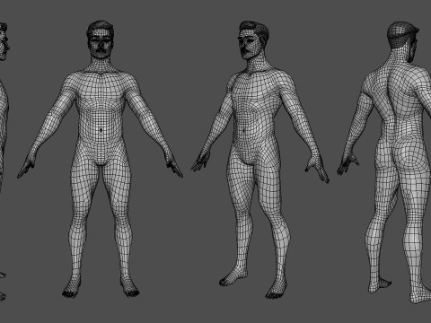 Ultimate Basemesh Collection - - Topology UV Map 3D Model