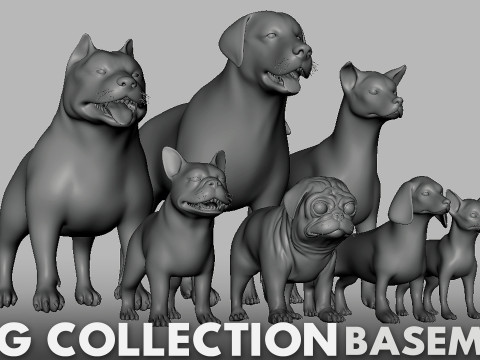 Ultimate Basemesh Collection - - Topology UV Map 3D Model