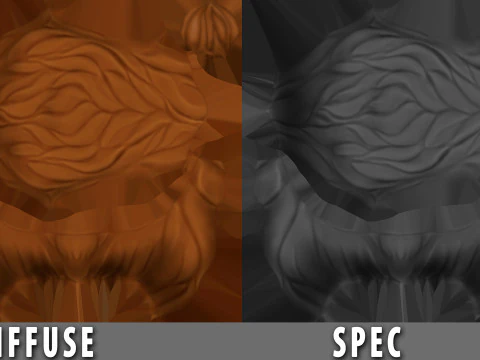 Cartoon Lion - Topology UV map 3D Model