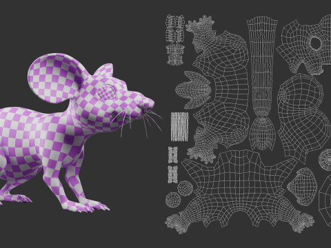 Mouse - Stylized - Cartoon 3D Model