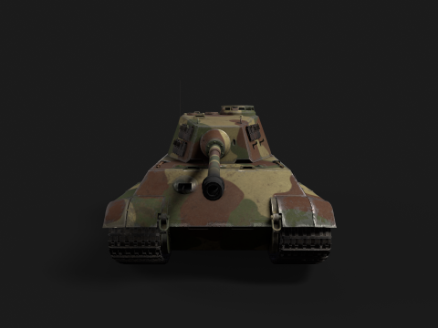 Tiger II Tank 3D Модель