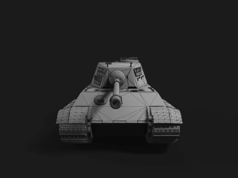 Tiger II Tank 3D Model