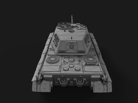 Tiger II Tank 3D Модель