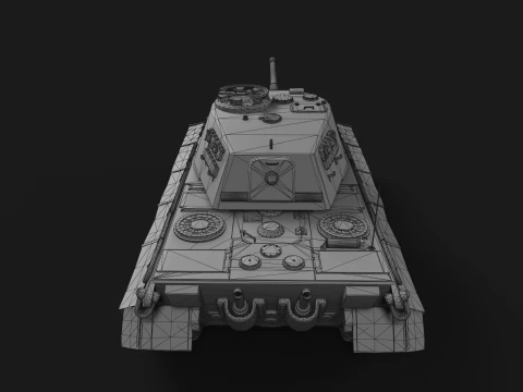 Tiger II Tank 3D Model