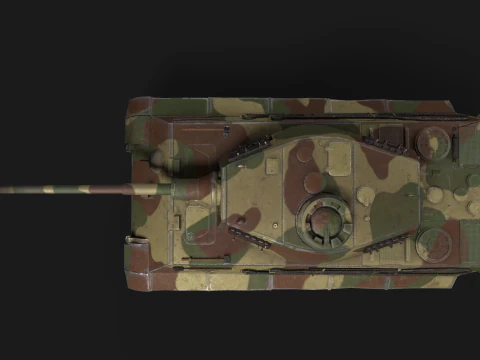 Tiger II Tank 3D Model