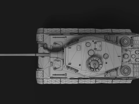 Tiger II Tank 3D Model