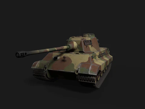 Tiger II Tank 3D Model
