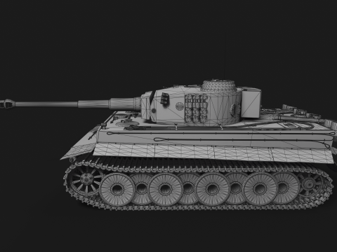 Tiger Tank 3D मॉडल