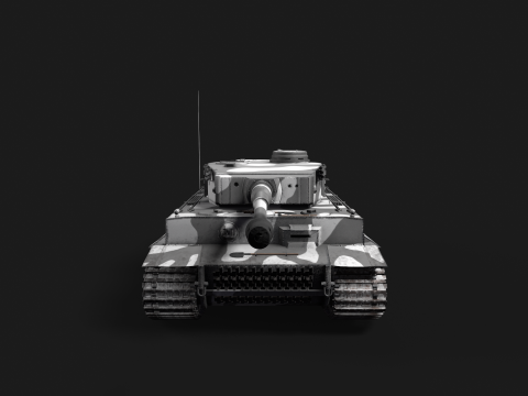 Tiger Tank 3D मॉडल