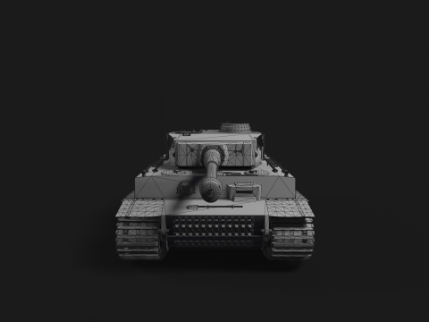 Tiger Tank 3D मॉडल