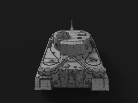 Tiger Tank 3D मॉडल