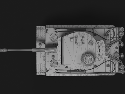 Tiger Tank 3D मॉडल