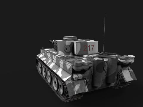 Tiger Tank 3D मॉडल