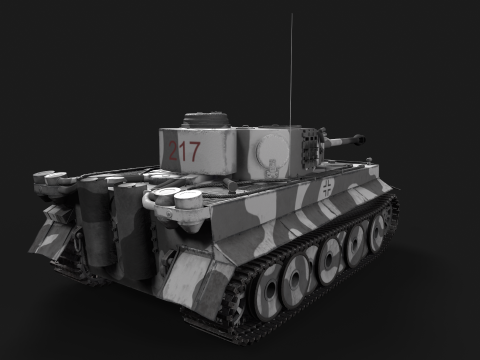 Tiger Tank 3D मॉडल