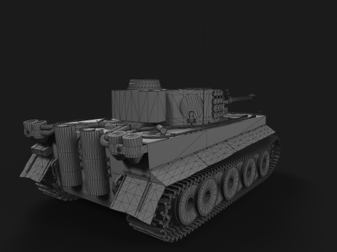 Tiger Tank 3D मॉडल