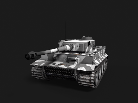 Tiger Tank 3D मॉडल