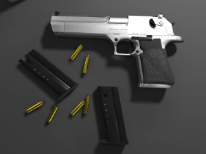 Desert Eagle Pistol 3D Model