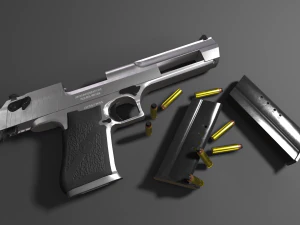 Desert Eagle Pistol 3D Model