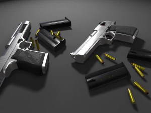 Desert Eagle Pistol 3D Model