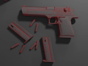 Desert Eagle Pistol 3D Model