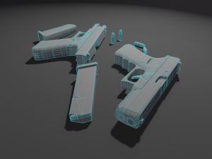 Pistol Glock 17 Gen 4 3D मॉडल