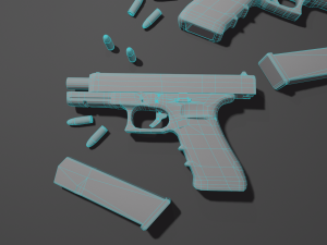 Pistol Glock 17 Gen 4 3D मॉडल