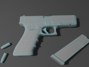 Pistol Glock 17 Gen 4 3D मॉडल