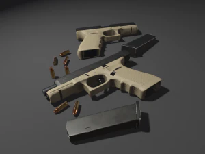 Pistol Glock 17 Gen 4 3D Model