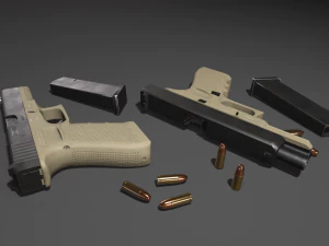 Pistol Glock 17 Gen 4 3D Model
