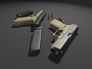 Pistol Glock 17 Gen 4 3D मॉडल