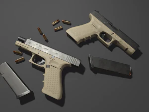 Pistol Glock 17 Gen 4 3D Model