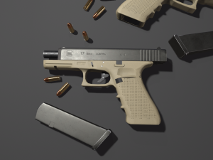 Pistol Glock 17 Gen 4 3D मॉडल